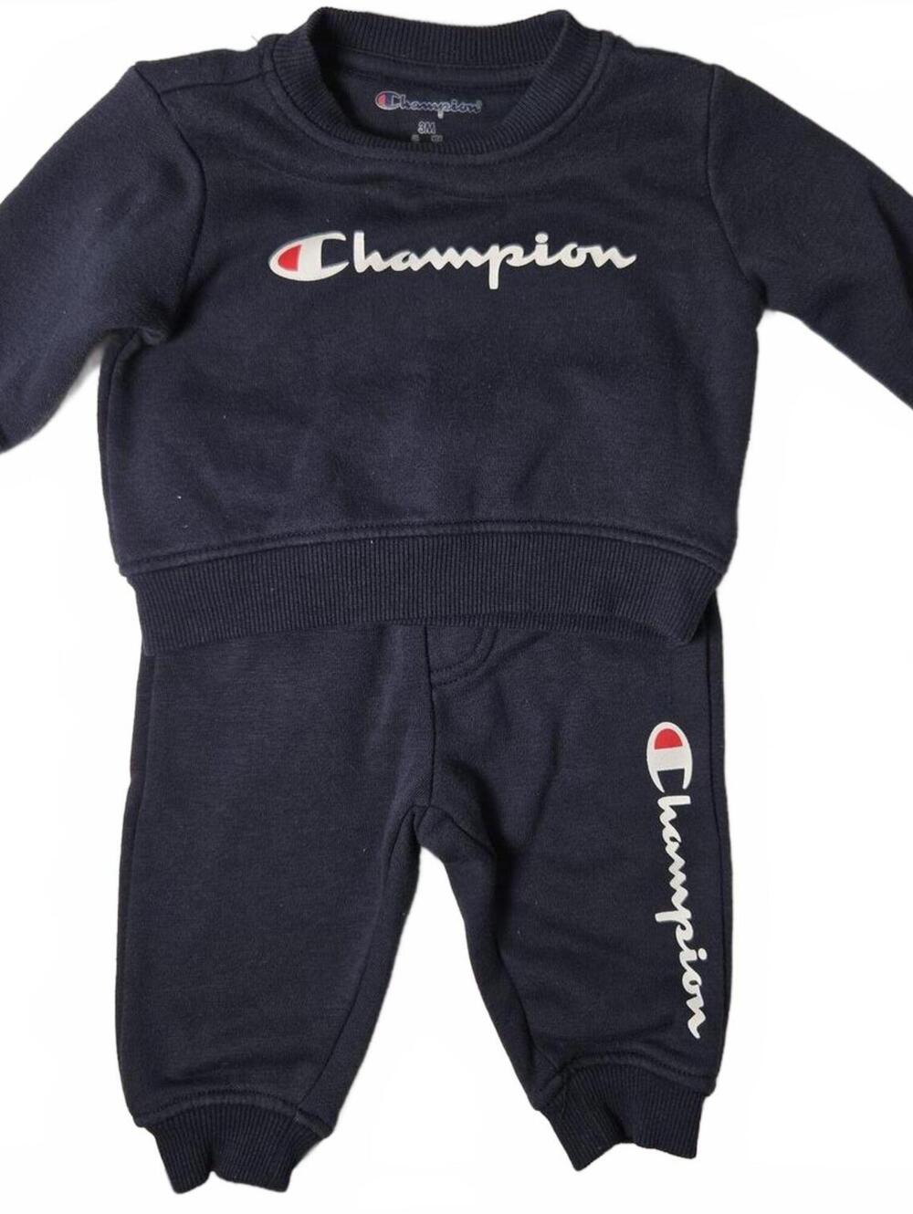 Champion Baby Navy Blue Sweatshirt and Sweatpants Set Size 3M